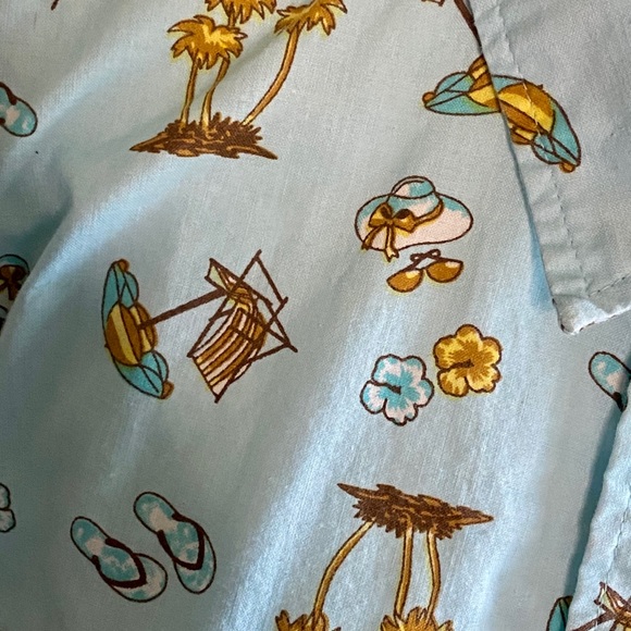 BocaBay Hawaiian Style Button Up Shirt Size XL - Picture 5 of 6